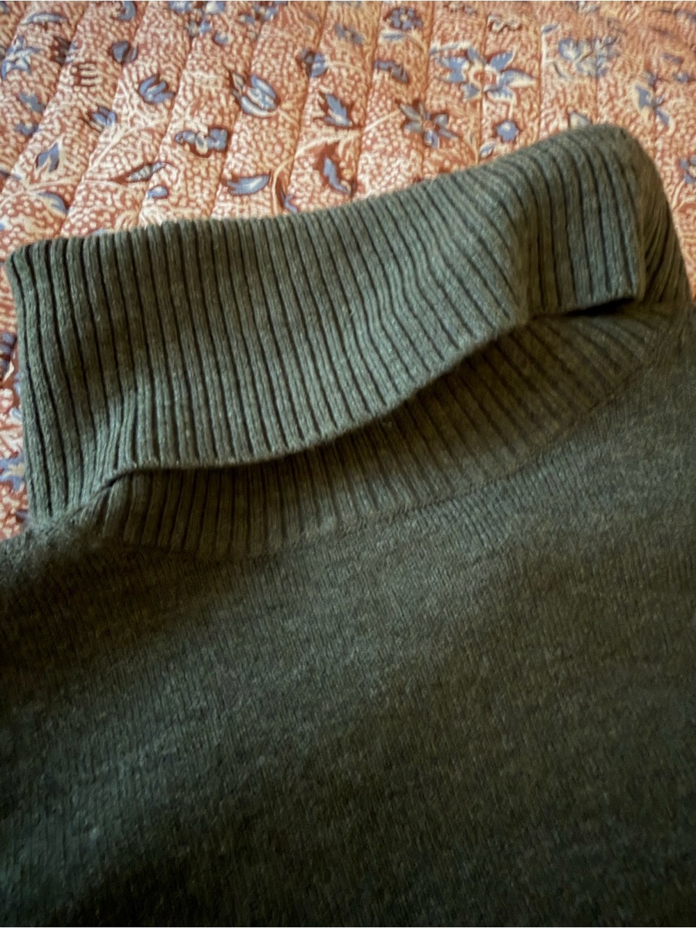 French Connection Olive Green Turtleneck Sweater - Picture 4 of 6
